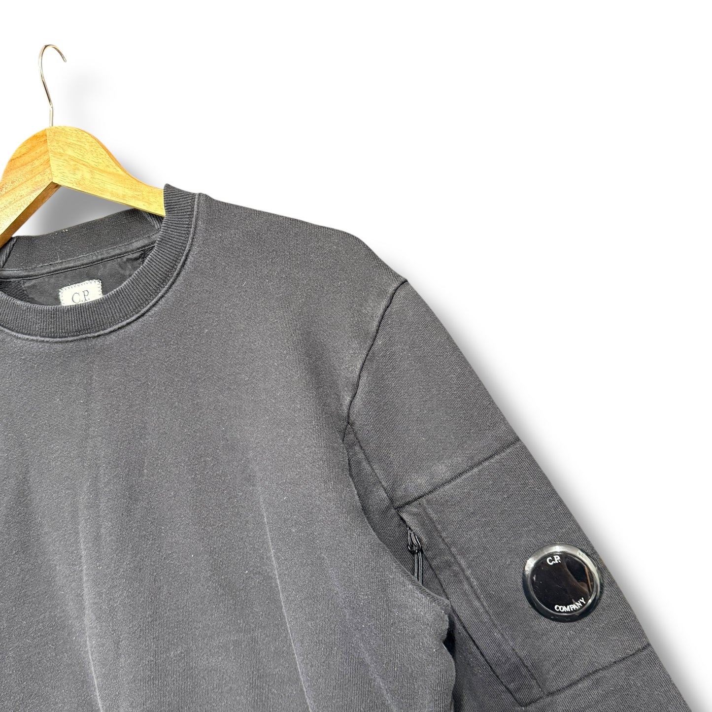 CP company lens jumper, small, black