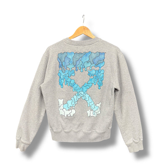 Off-white jumper, relaxed small, grey