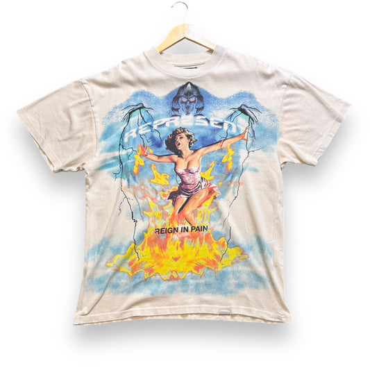 represent t-shirt, xs oversized, beige