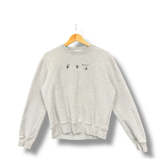 Off-white jumper, relaxed small, grey