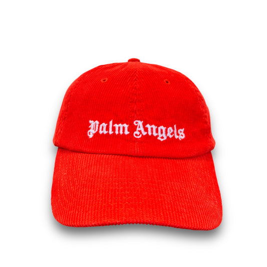 Palm angels hat corduroy, orange, adjustable