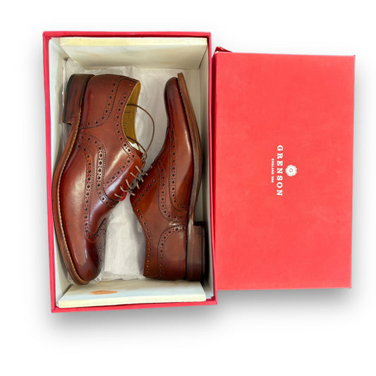 grenson dylan shoe, tan, uk8