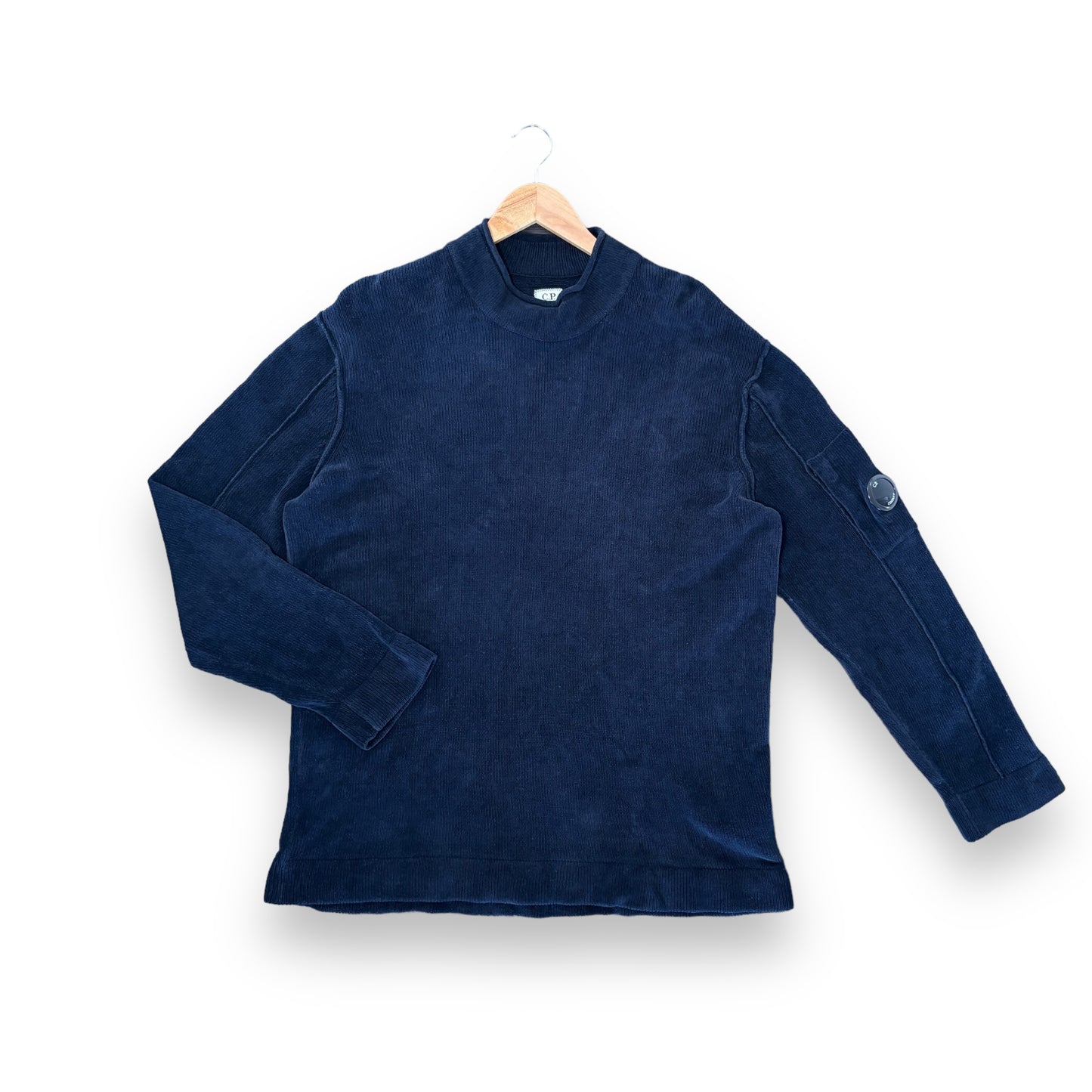 CP company knitted jumper, navy, large