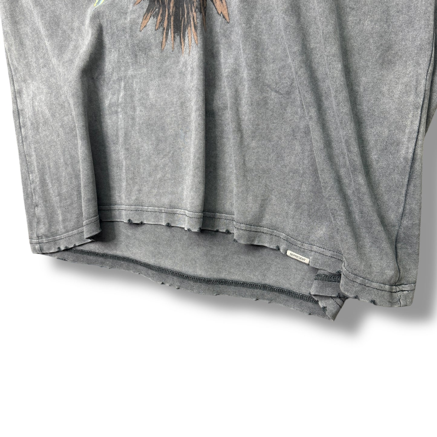 Represent t-shirt, Grey, Back Design, small oversized