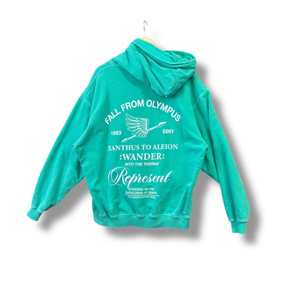 represent hoodie, xl relaxed green