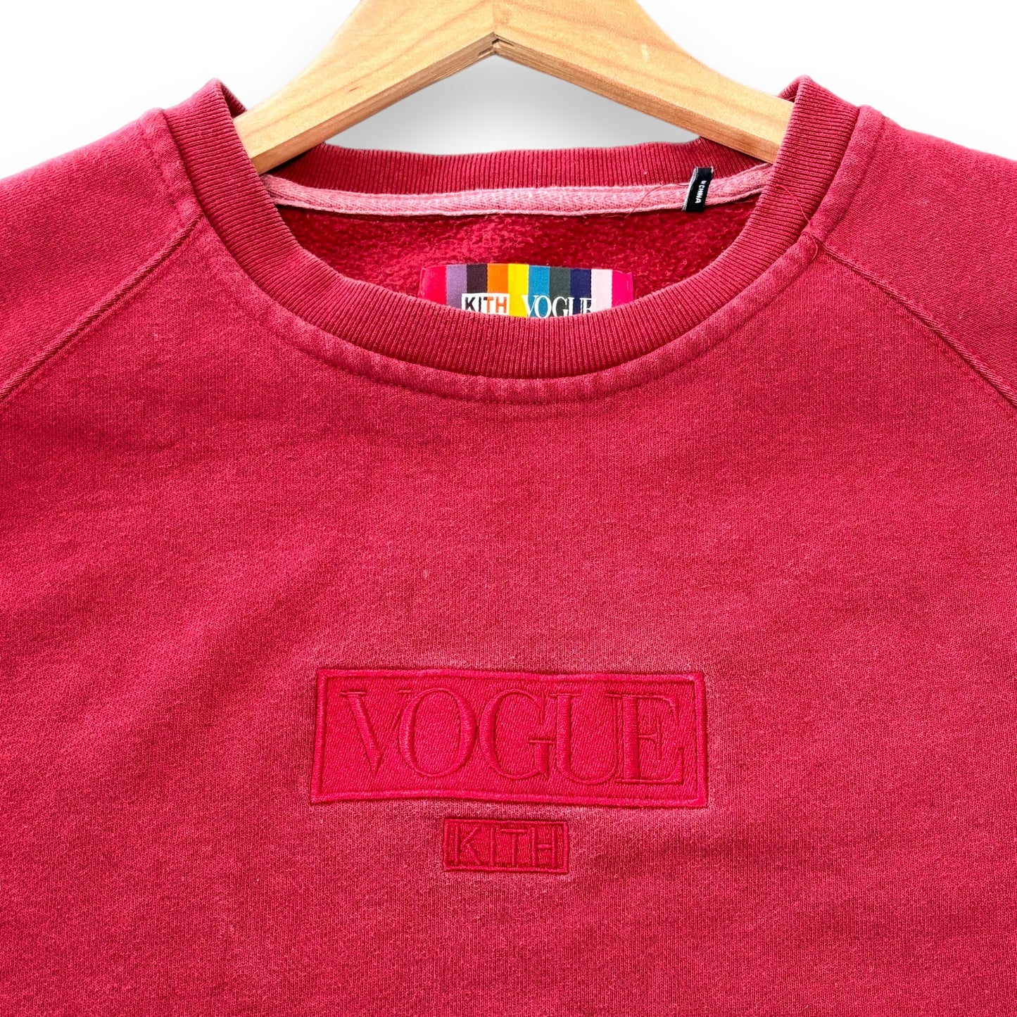 KITH x vogue jumper, burgundy, large