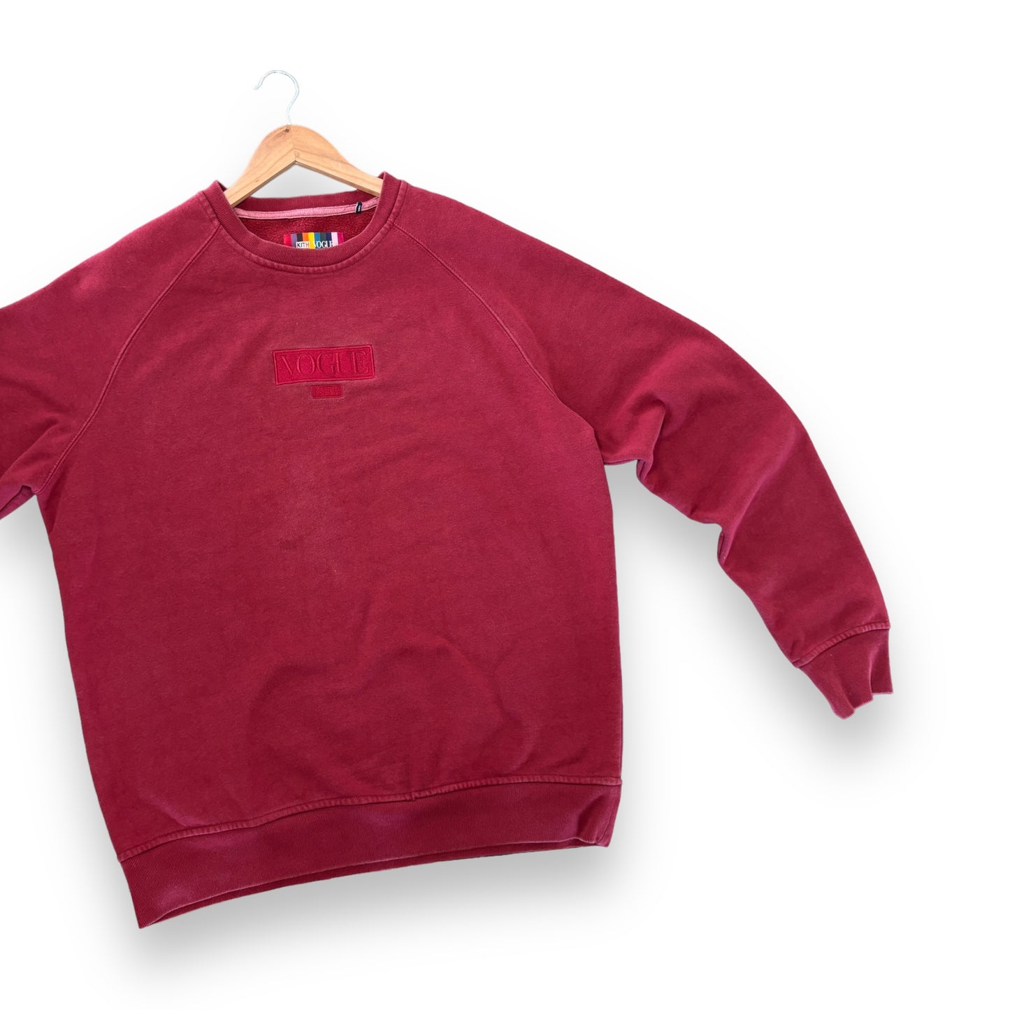 KITH x vogue jumper, burgundy, large