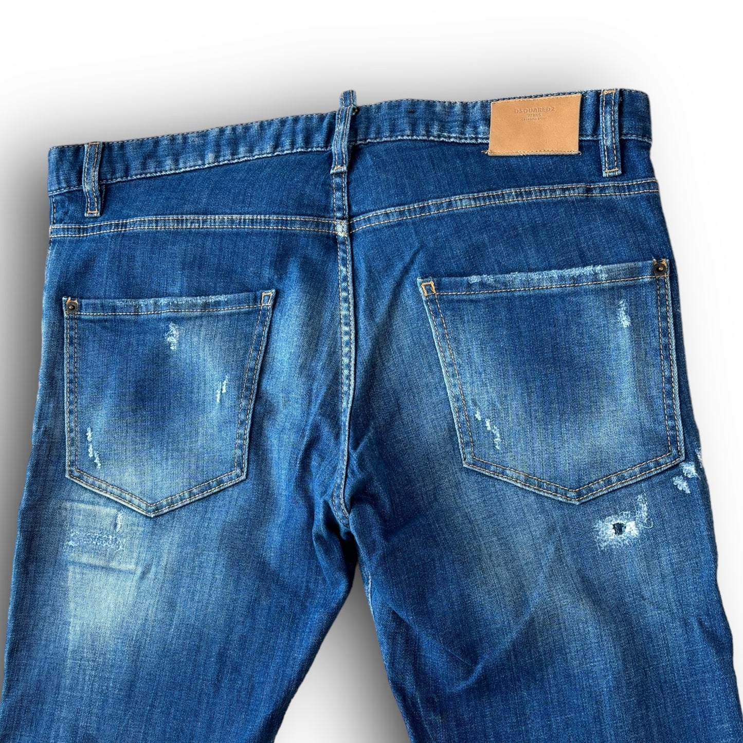 Dsquared2 jeans 34" waist, distressed, blue