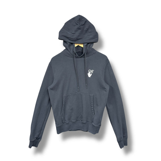 Off-white hoodie, small relaxed, black