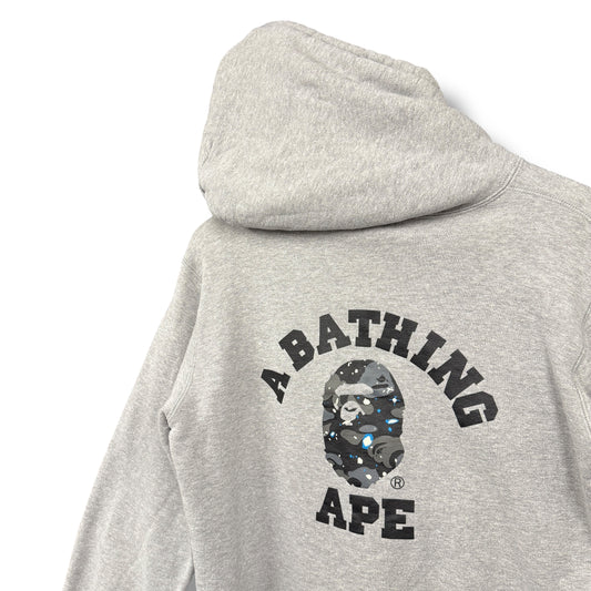 A bathing ape hoodie, grey, medium