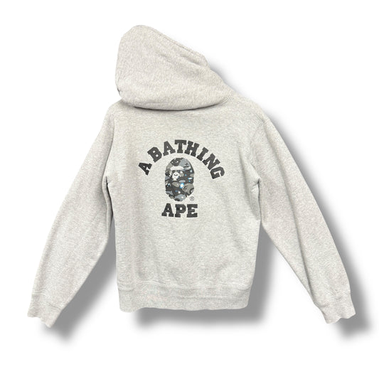 A bathing ape hoodie, grey, medium