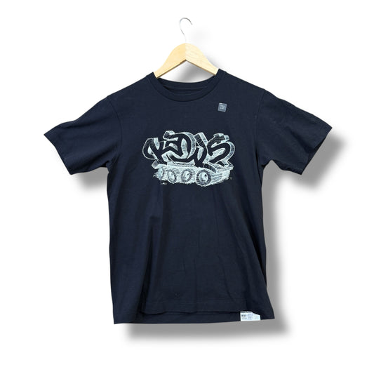kaws cartoon t-shirt, black, xs, new