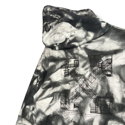 Off-White Hoodie, custom, Small oversized