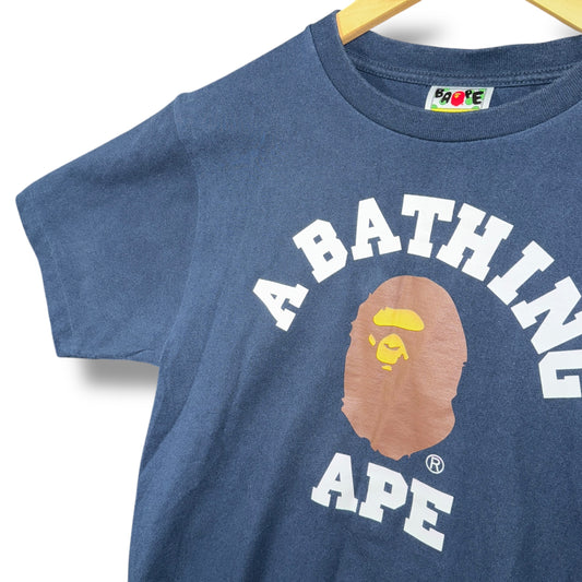 A bathing ape shark T-shirt, small, navy