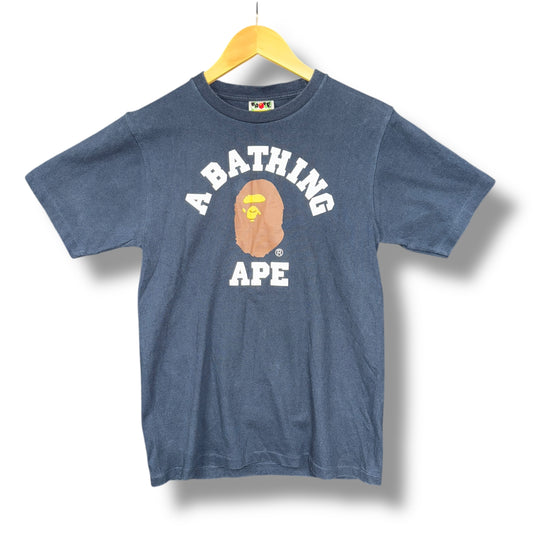 A bathing ape shark T-shirt, small, navy