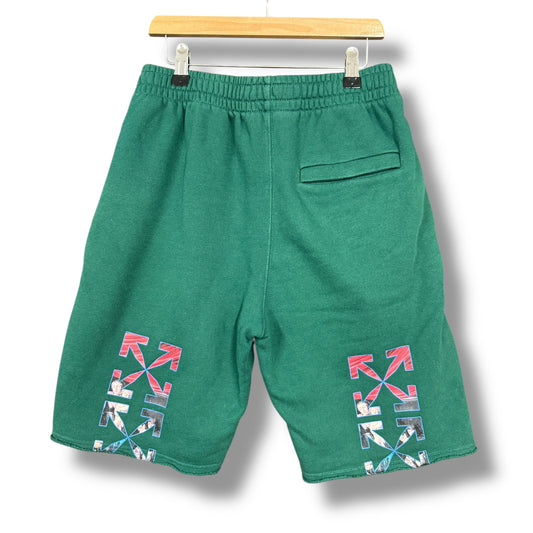Off-White "carvagio" shorts, green, XS