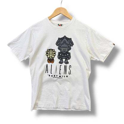 A BATHING APE x alien T-Shirt, medium, white