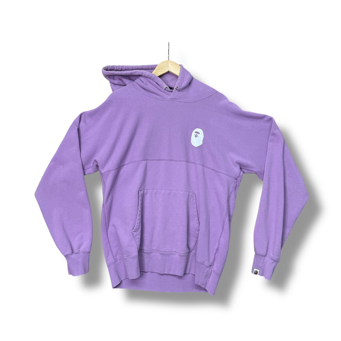 A Bathing Ape Hoodie, Back Design, Purple, XL