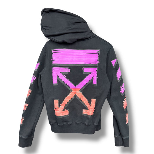 Off-white 'marker' Zip up jacket, small, black