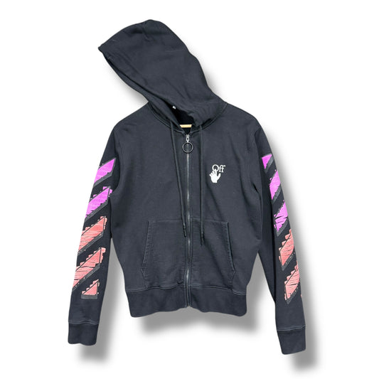 Off-white 'marker' Zip up jacket, small, black