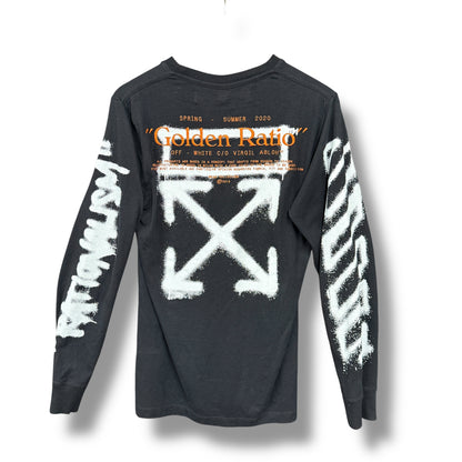 Off-white long sleeve t-shirt, black & multi, small