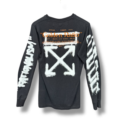 Off-white long sleeve t-shirt, black & multi, small