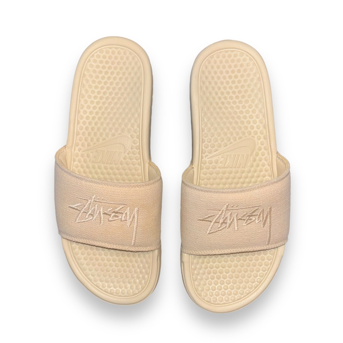 stussy x nike beige slider, uk 8, BNWOT