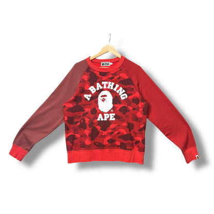A Bathing Ape Jumper, Red, Front Design, Medium