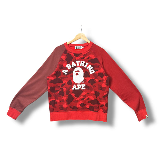 A Bathing Ape Jumper, Red, Front Design, Medium