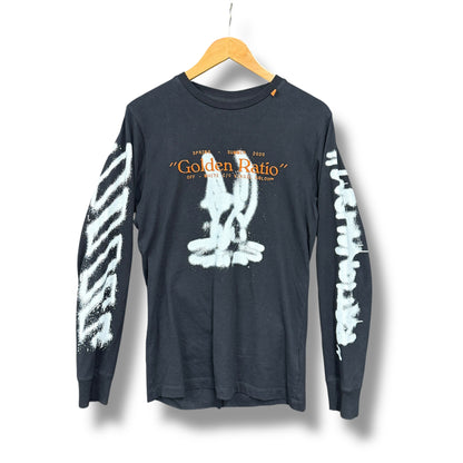 Off-white long sleeve t-shirt, black & multi, small