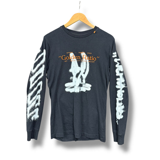 Off-white long sleeve t-shirt, black & multi, small