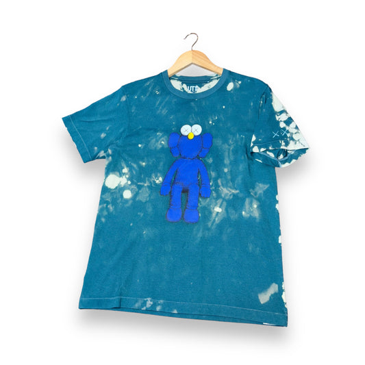 Kaws t-shirt, small, teal, custom