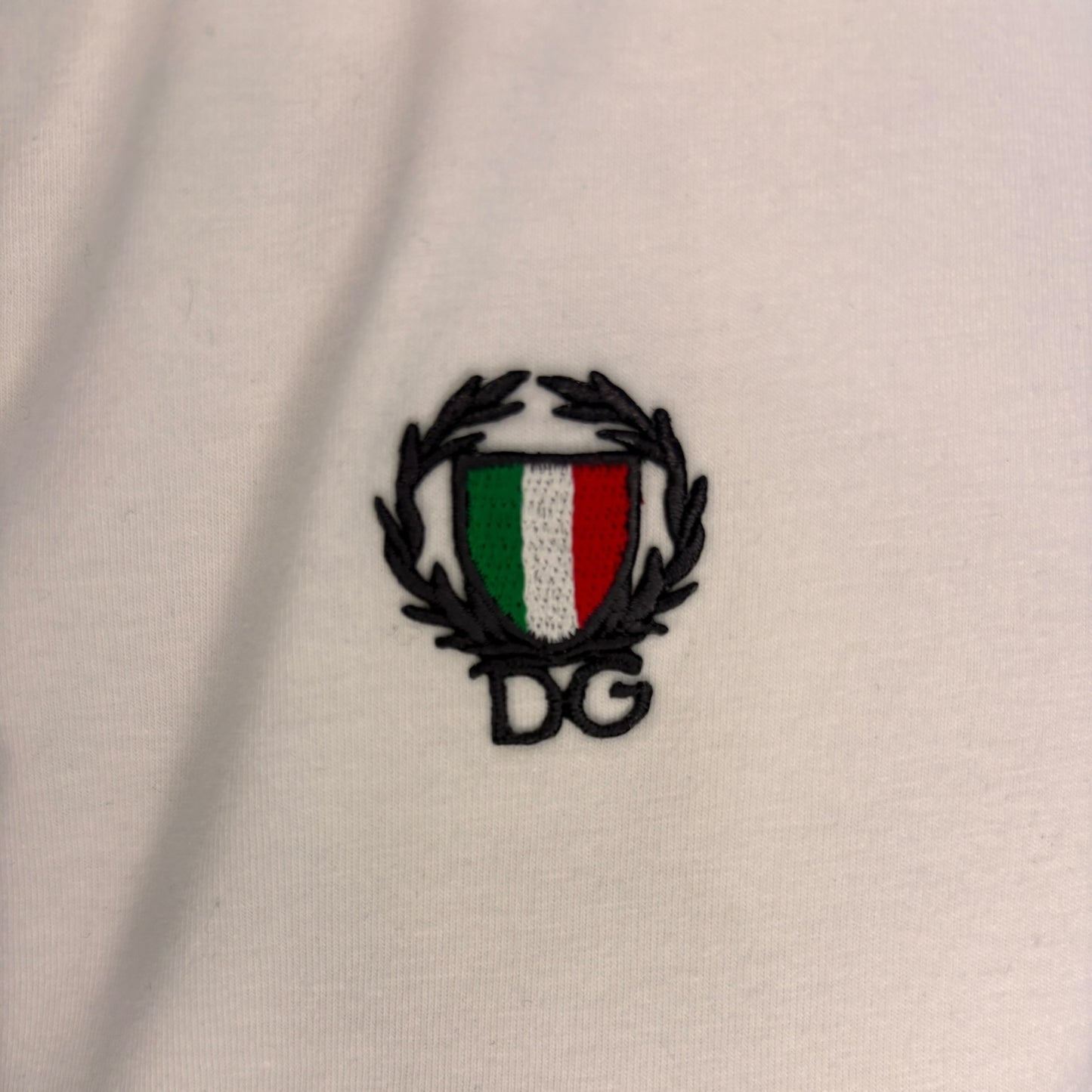 dolce & gabbana tshirt, vneck, white, XS