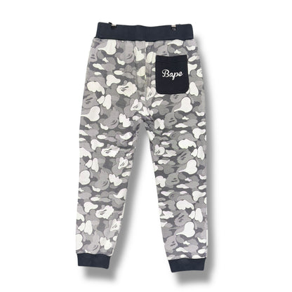 A BATHING APE Joggers, grey, relaxed medium