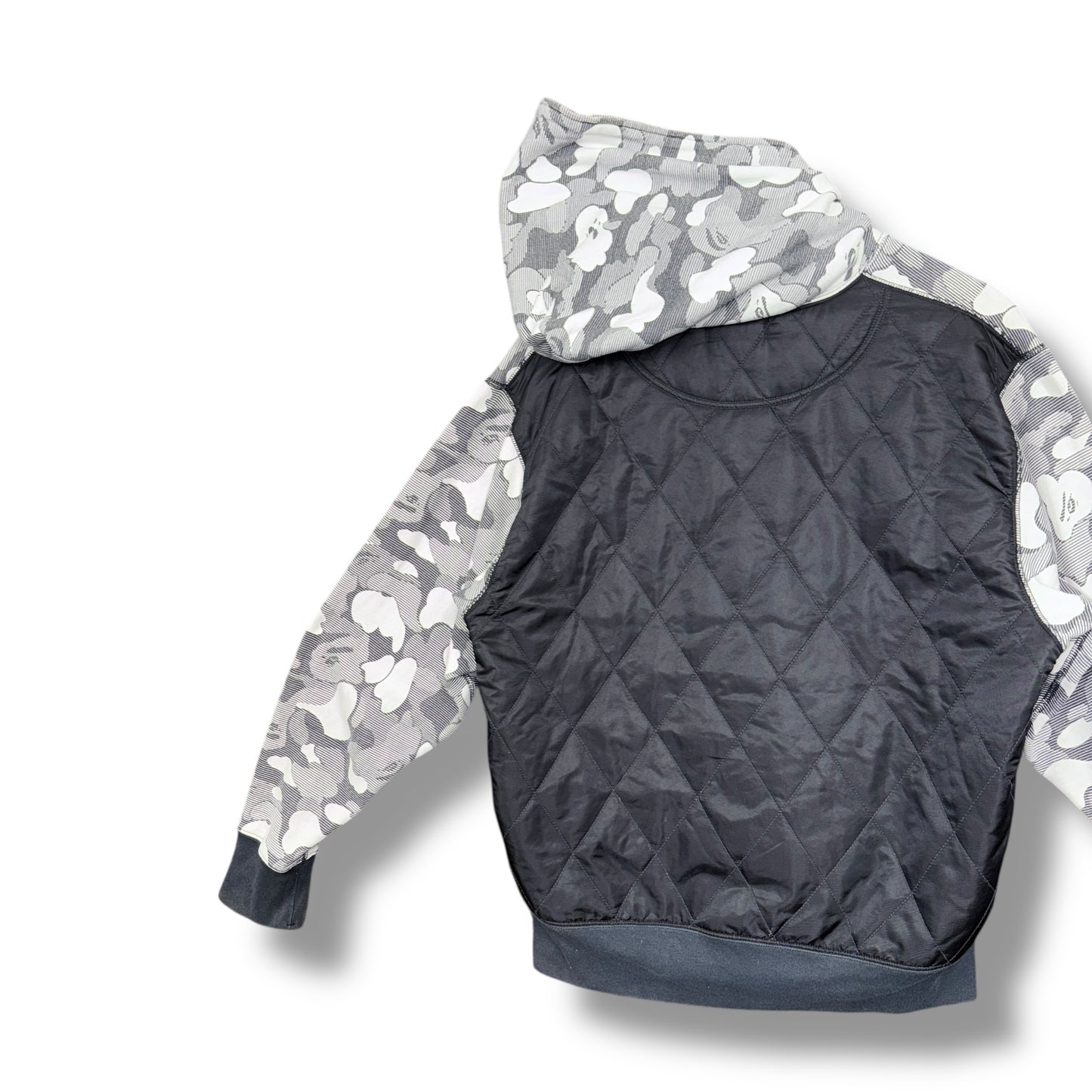 a bathing ape full zip jacket, black, relaxed medium