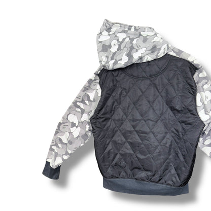 a bathing ape full zip jacket, black, relaxed medium