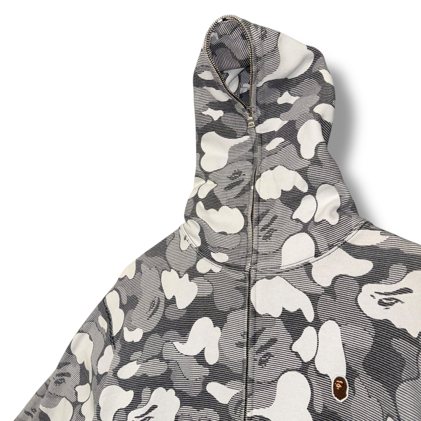 a bathing ape full zip jacket, black, relaxed medium