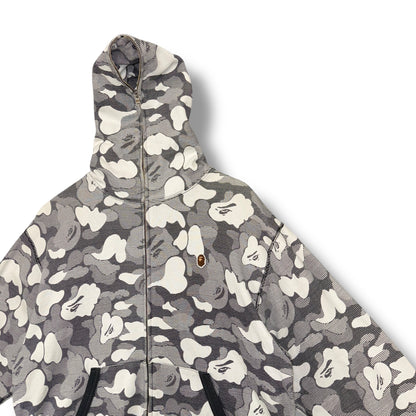 a bathing ape full zip jacket, black, relaxed medium