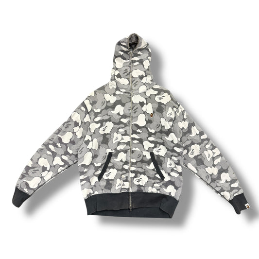 a bathing ape full zip jacket, black, relaxed medium