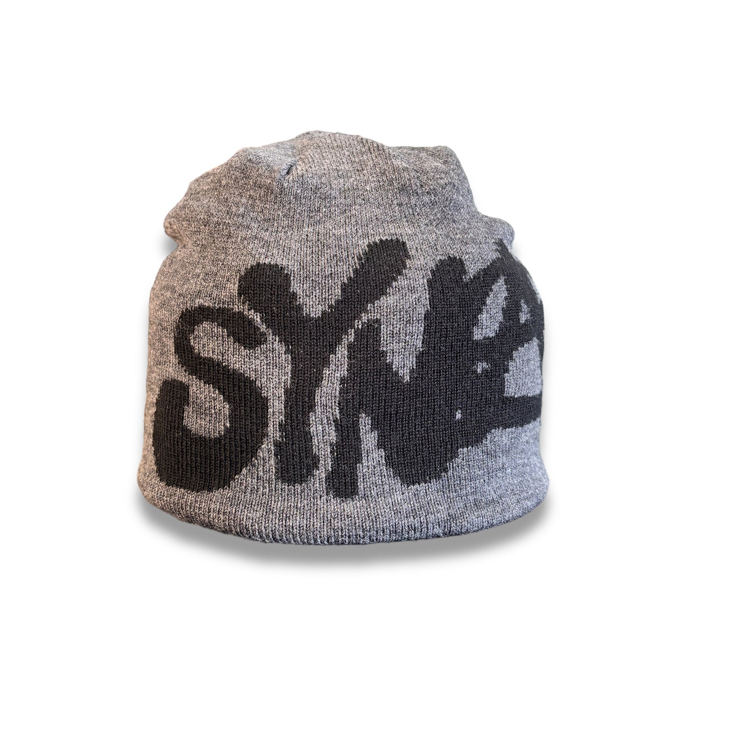 syna reversible beanie, black and grey, O/S