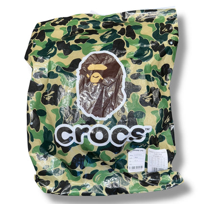 A bathing ape x CROCS BNWT, 4UK green camo