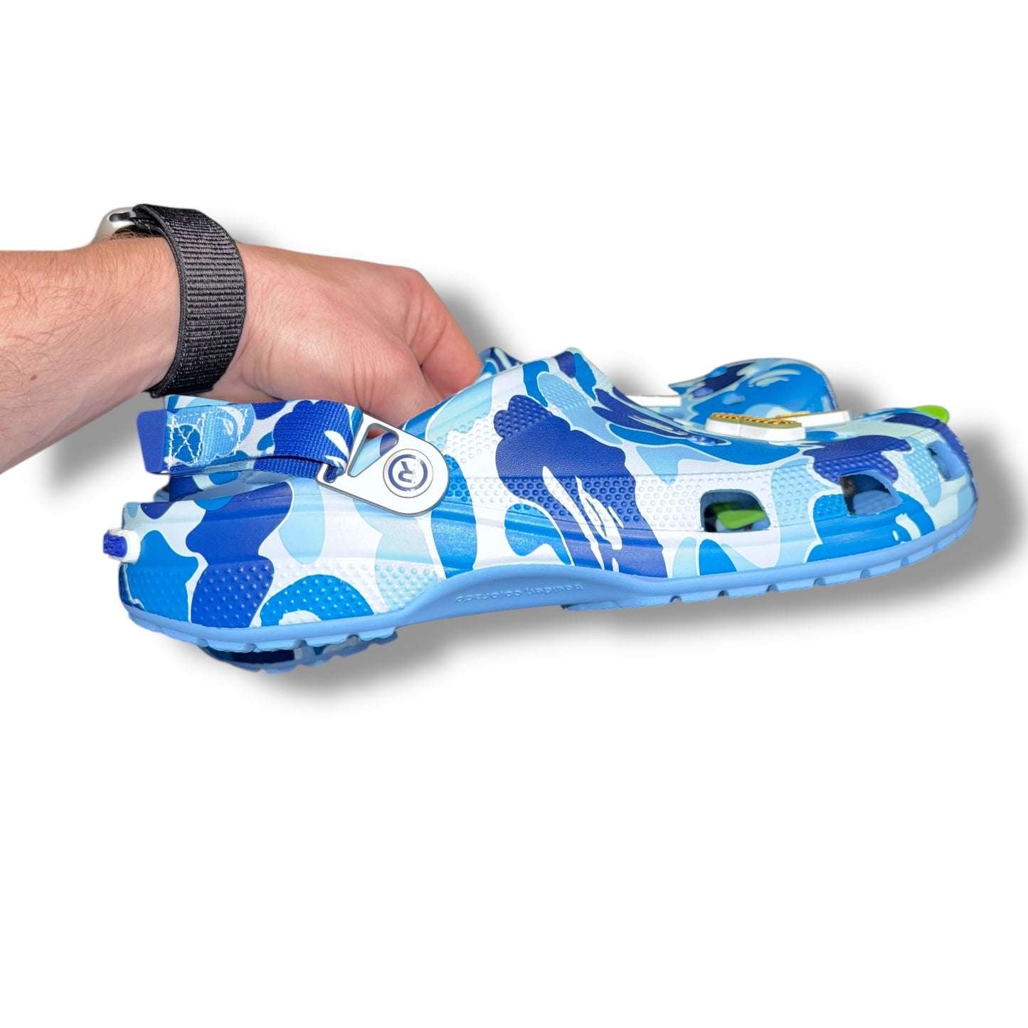 A bathing ape x CROCS BNWT, 13UK blue camo