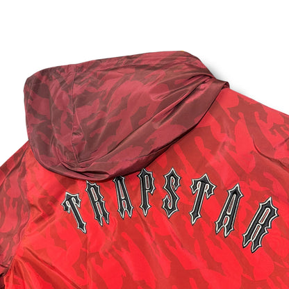 Trap star cropped jacket, womens, red, small