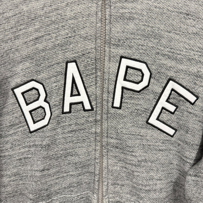 A bathing ape full zip jacket, grey, medium