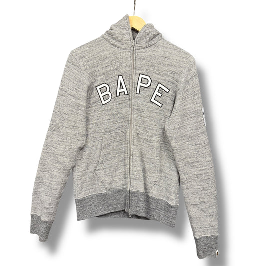 A bathing ape full zip jacket, grey, medium