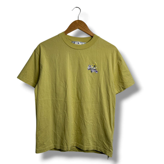 Off-white Graphic T-shirt Green Medium
