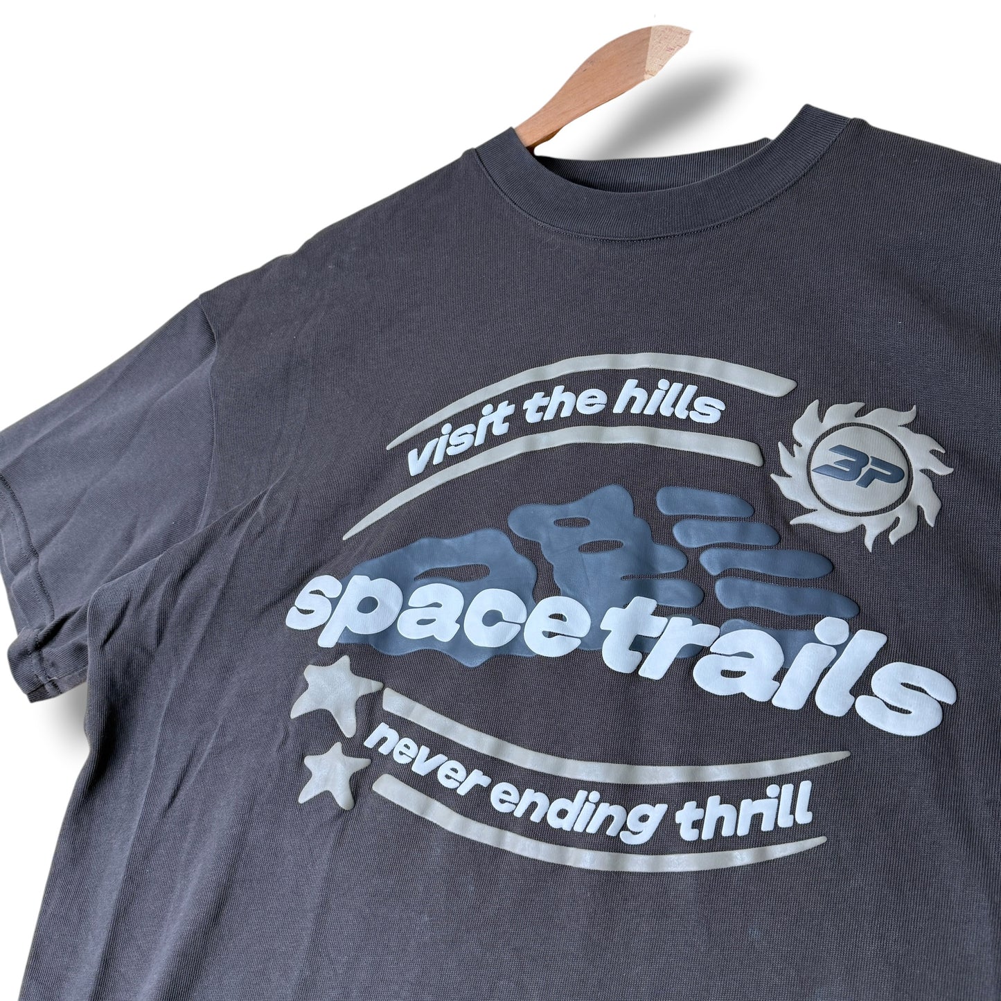 Broken Planet Graphic T-shirt Grey