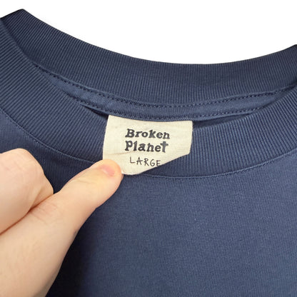 Broken Planet Graphic T-shirt Navy