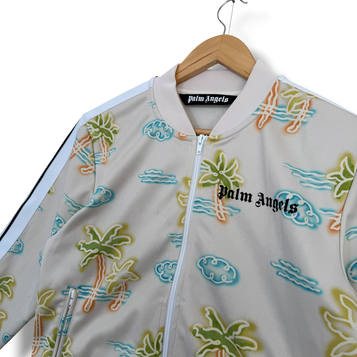 Palm Angels Track Jacket Beige