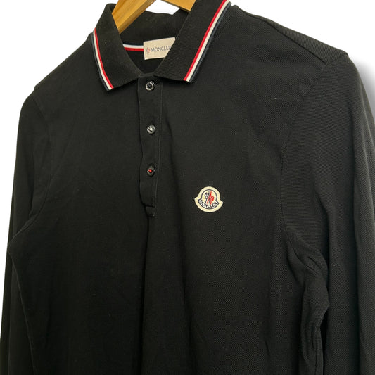 Moncler Polo Shirt Black Small